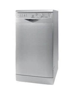 Indesit Dsr15Bs 10-Place Slimline Dishwasher - Silver